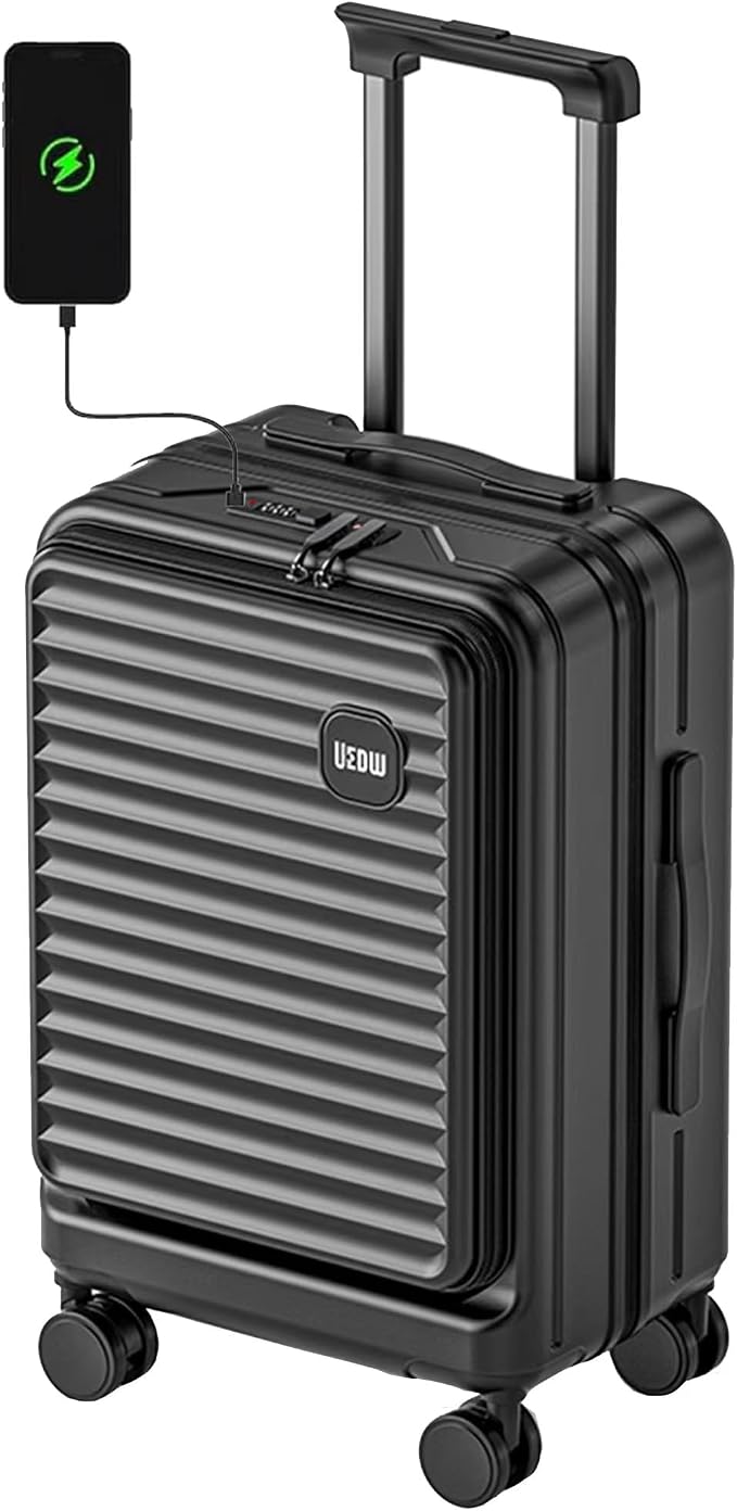 HotWay 24 Inch Expandable Front Opening Checked Luggage by Unknown