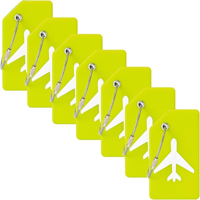 7 Pack Silicone Luggage Tag for Suitcases by MODENGKONGJIAN