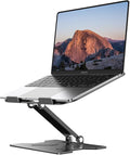 Adjustable Laptop Stand for Desk, Metal Foldable Laptop Riser, Portable Laptop by JCZT