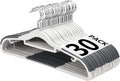 Plastic Hangers 30 Pack, Slim Hangers Non Slip by Edergoo