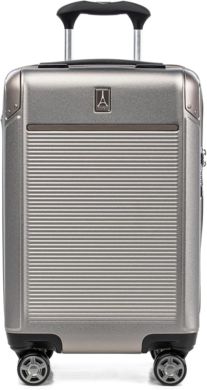 Travelpro Platinum Elite Hardside Expandable Carry on Luggage, 8 Wheel Spinner by Travelpro