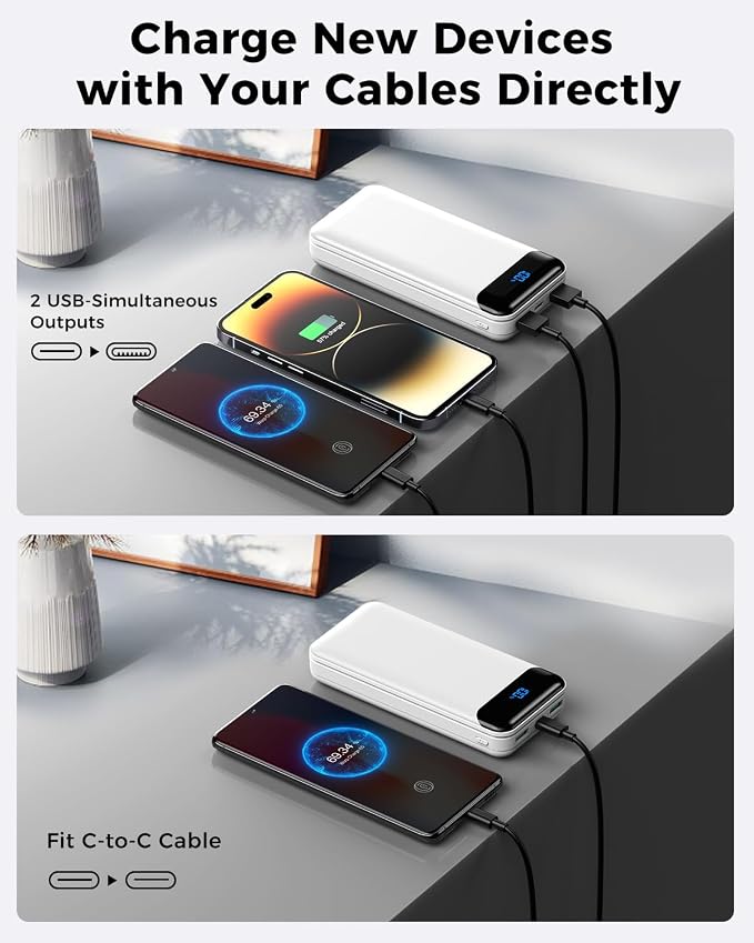 Portable Charger Power Bank 40000mAh Powerbank PD 30W and QC 4.0 Fast Charging - Image 4
