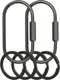 Key Chain, Brass Key Rings 2 Pack Screw Lock Key Organizer by Unknown