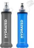 2Pack Soft Flask, 8.5oz Collapsible Soft Water Bottle, 250ml Foldable TPU by WEMEET