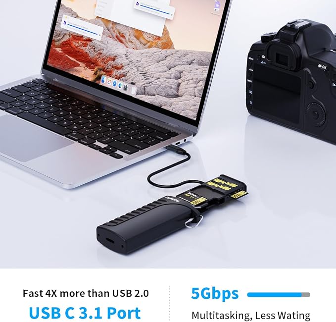 2 in 1 Micro SD Card Reader Case TF Card Holder Carrying Case, Dual Card Reader - Image 4