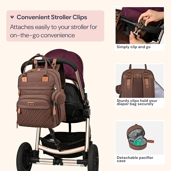 BabbleRoo Diaper Bag Backpack - Image 6