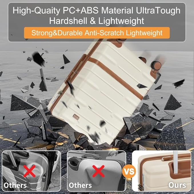 Luggage Sets Lightweight Hard Shell Suitcases - Image 2