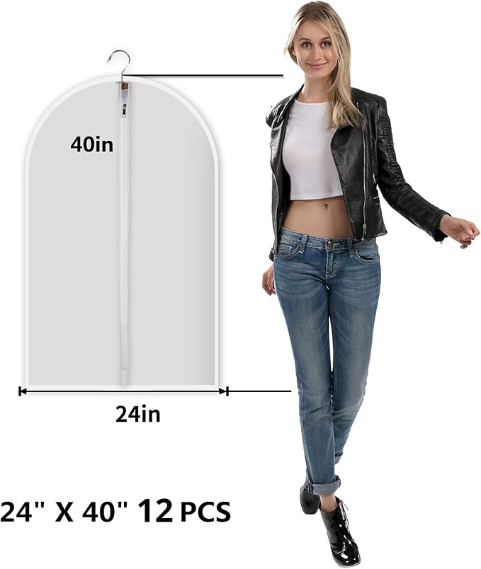 Clear Garment Bags Clothes Covers Protecting Dusts - Image 2