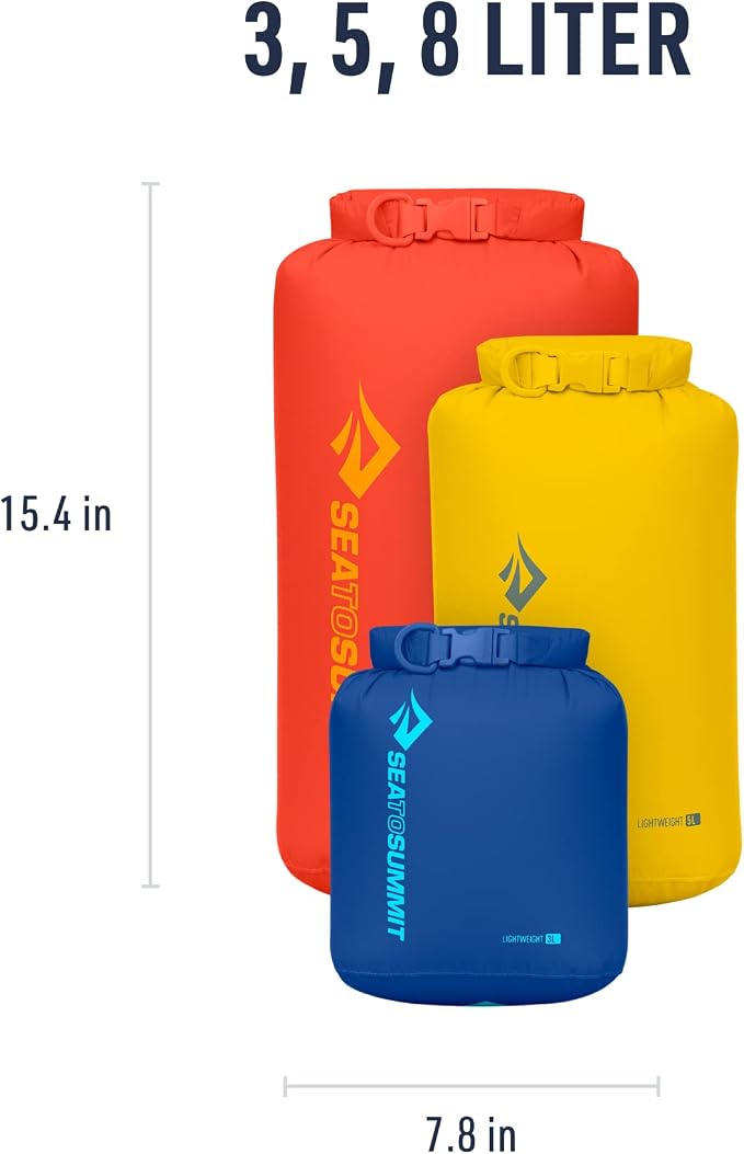Sea to Summit Lightweight Dry Bag 3-Piece Set - Image 5