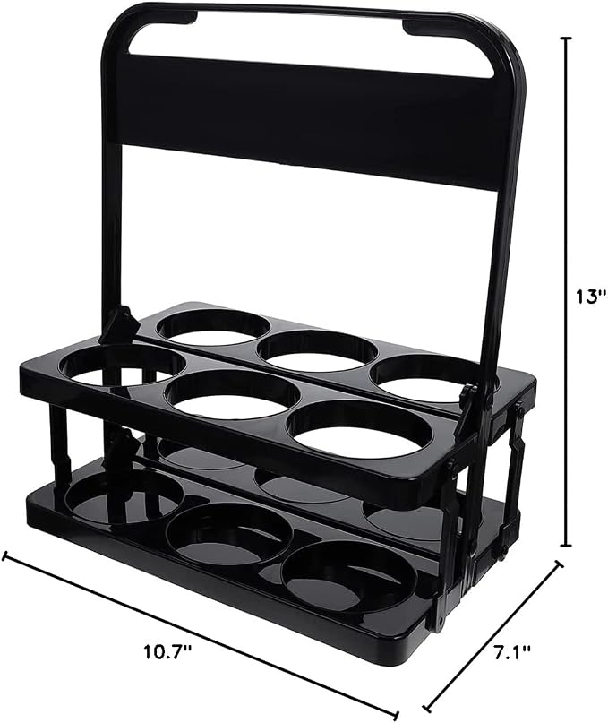 Plastic Foldable Cup Holder, 13 inches, Holds 6 Beverages, Portable - Image 9