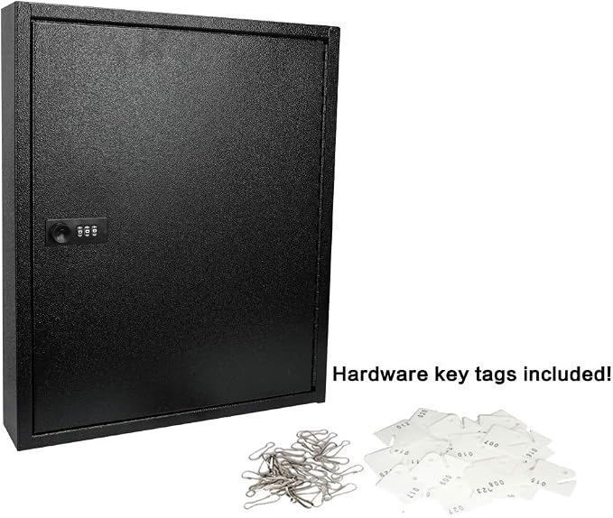 KYODOLED 100Keys Key Cabinet Organizer, Key Lock Box Wall Mount - Image 5