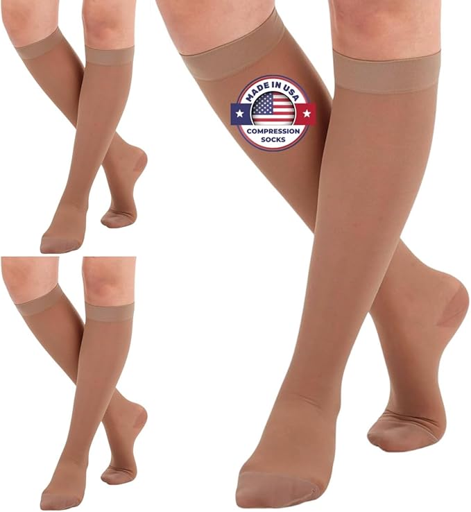 Made in USA - Sheer Compression Stockings by AbsoluteSupportCompressionSocks