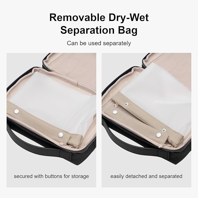 LEVEL8 Travel Toiletry Bag for Women Men, Travel Organizer Water Repellent - Image 6