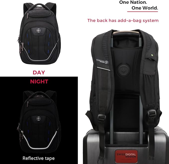 Swissdigital Design TSA Business Laptop Backpack - Image 9