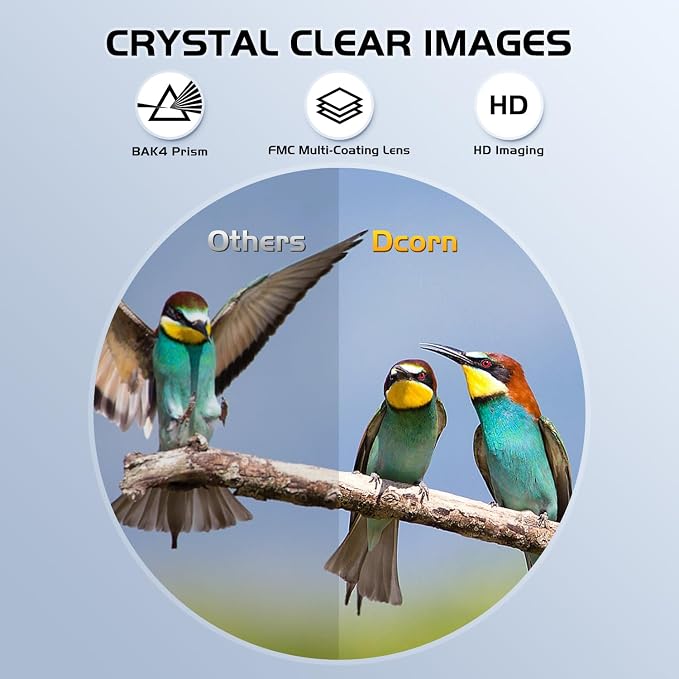 10x25 Binoculars for Adults and Kids, Compact Travel Binoculars for Bird - Image 2
