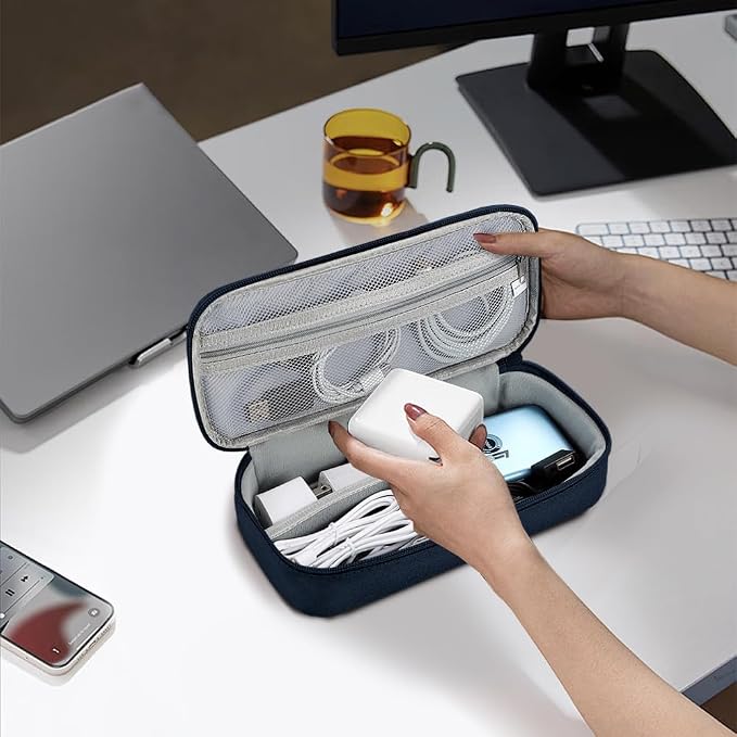 Teskyer Electronics Organizer Travel Case, Waterproof Portable Tech Accessories - Image 7