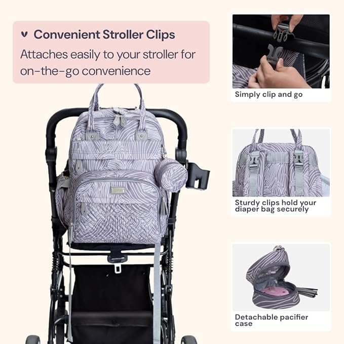 BabbleRoo Diaper Bag Backpack - Image 6