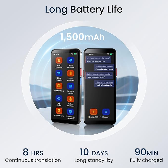Language Translator Device, 5.5" High-end Upgraded Ai Translator No WiFi Needed - Image 7