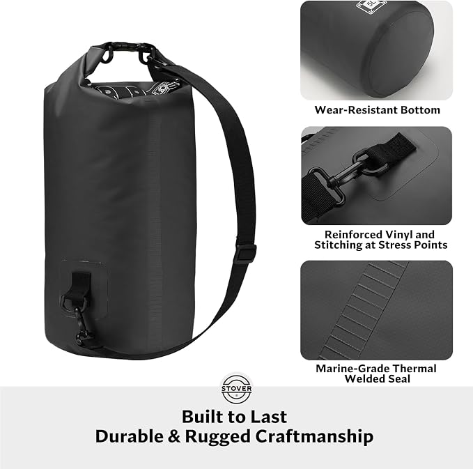 STOVER 5/10/25/30/40/55L Waterproof Backpack- Floating Dry Bag - Image 3