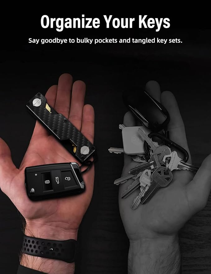 Key Organizer Compact Key Holder Metal Key Chain Minimalist key case key holder - Image 4