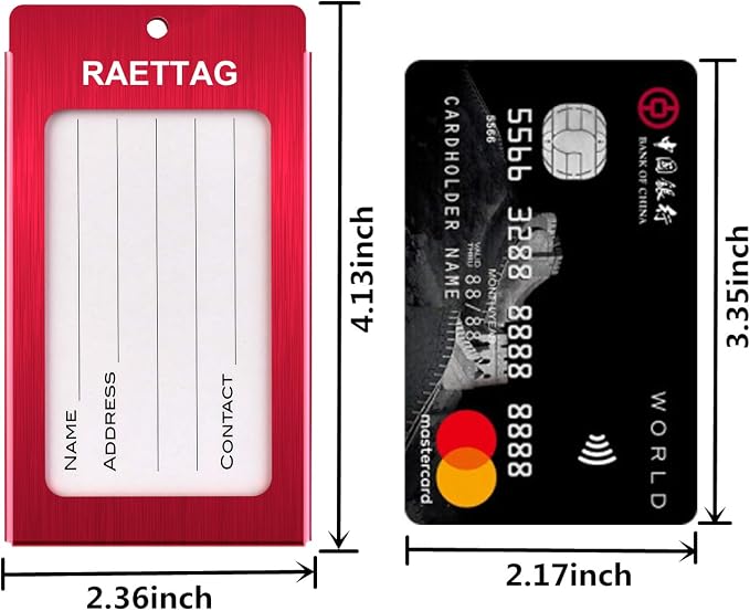 Luggage Tags Metal Suitcase Tags Travel Bag ID Identifier Luggage Tag - Image 5