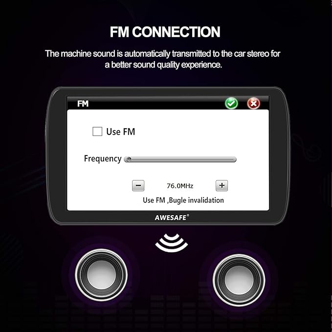 GPS Navigator for Car, 9 inch Touch Screen Car GPS, Support Voice Turn - Image 4