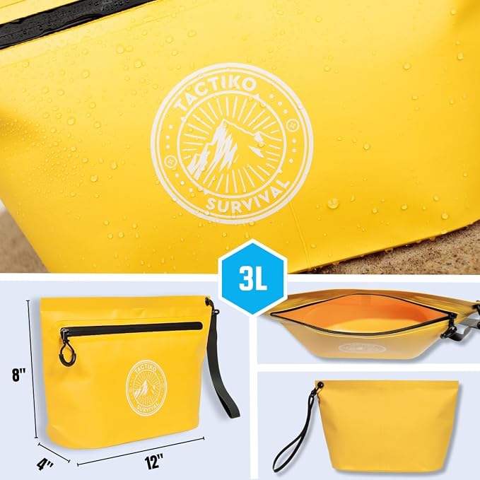 3-Pack Tactiko Heavy-Duty Splash Water Resistant Zipper Pouches - Image 7