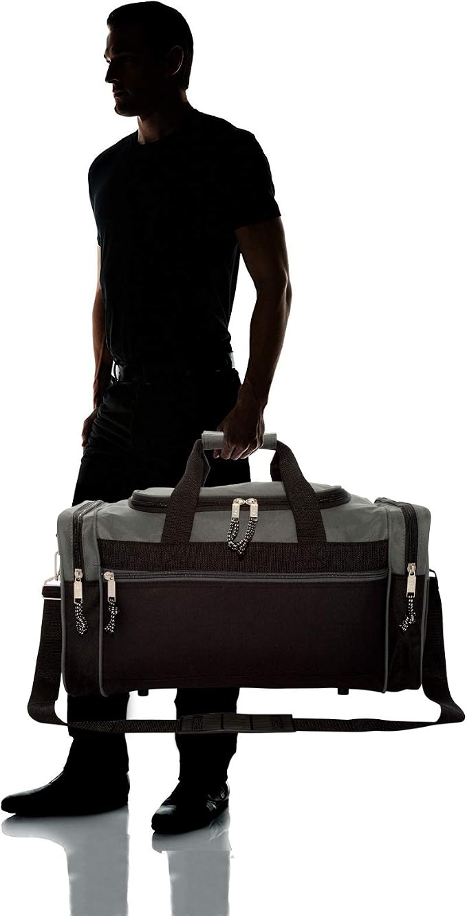 DALIX 21" Blank Sports Duffle Bag Gym Bag Travel Duffel - Image 7