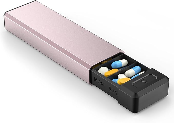 HEIYING Pill Organizer with Aluminum Shell by HEIYING