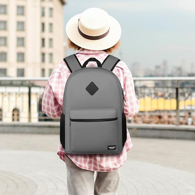 17 Inch School Backpack, Unisex Classic Bookbag Teens Schoolbag - Image 2