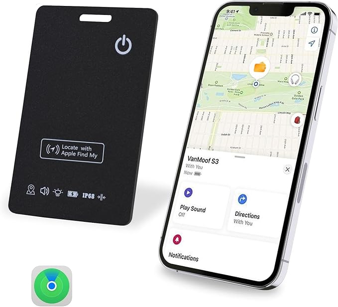 LBPRT Air Card Tag Rechargeable Wallet Tracker Thin 1.6mm, Item Finder Work by Unknown