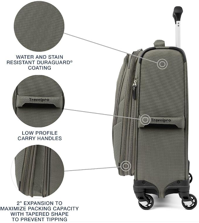 Travelpro Maxlite 5 Softside Expandable Carry-On Luggage - Image 4
