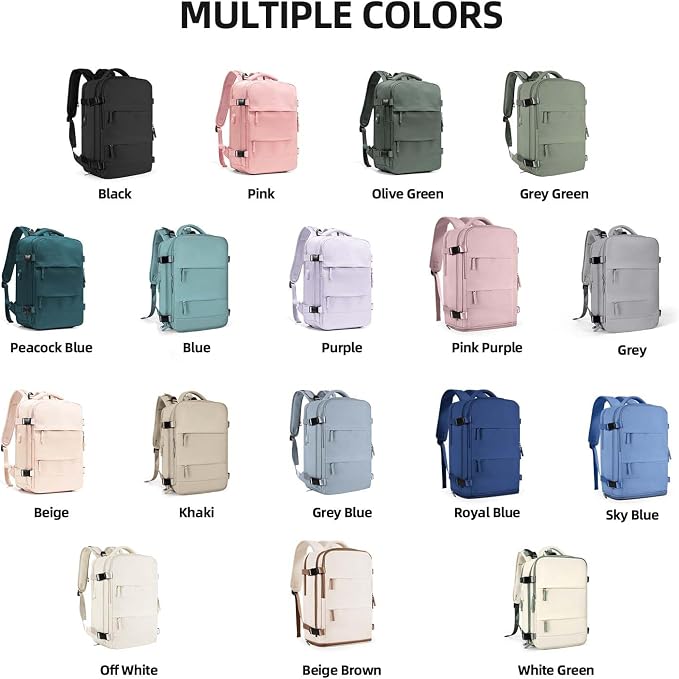 coowoz Travel Backpack For Women Men, Carry On Backpack, Hiking Backpack - Image 3