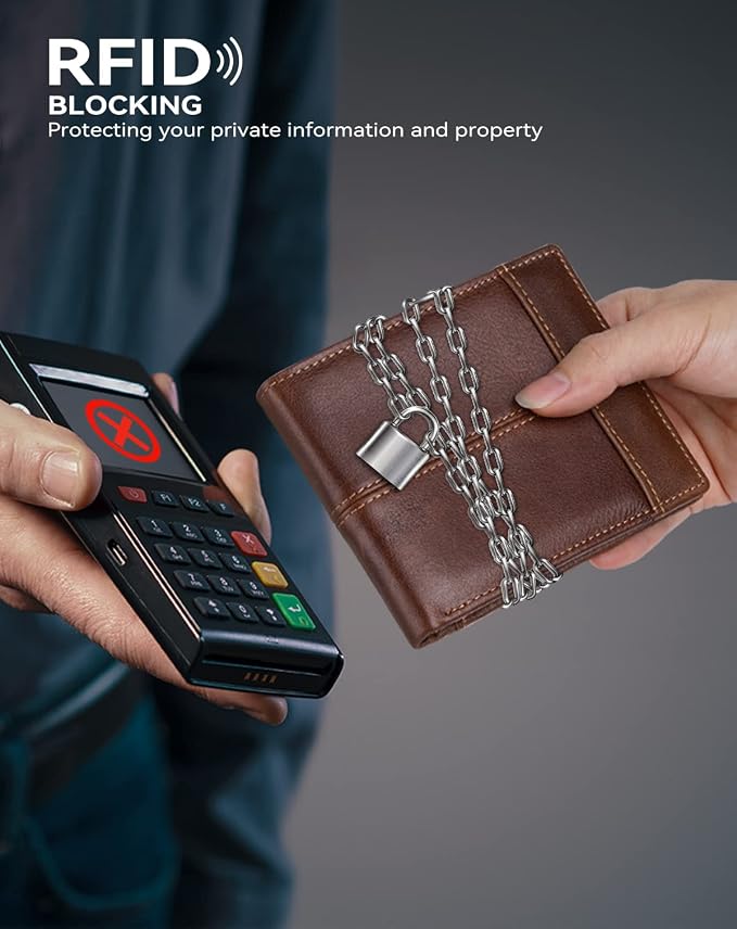 Swallowmall Mens Wallet Rfid Blocking Leather Wallet - Image 2