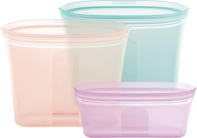 Zip Top Reusable Food Storage Bags | 3 Bag Set - Image 2