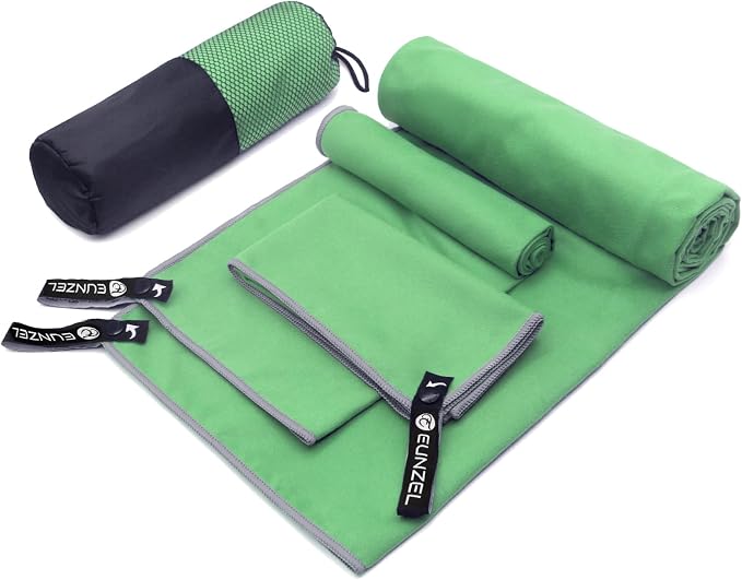 Eunzel Quick Dry Camping Towel, Microfiber Travel Towel 3 Size at 1 Pack by EUNZEL