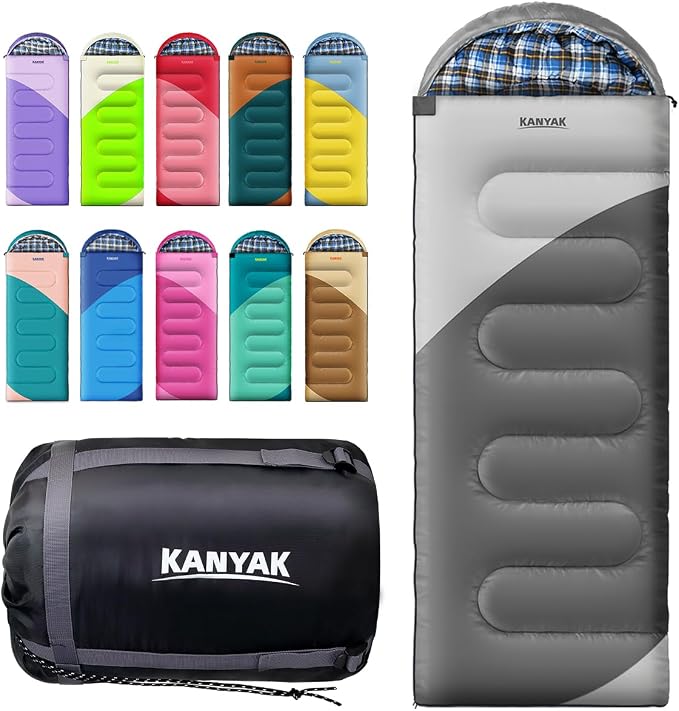 Camping Sleeping Bag, 32℉ Sleeping Bags by Kanyak-Exploreendlessnights