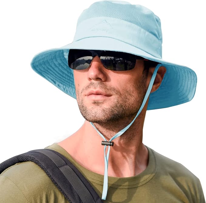 Sun Hats for Men Women Fishing Hat UPF 50+ Breathable Wide Brim Summer UV - Image 2
