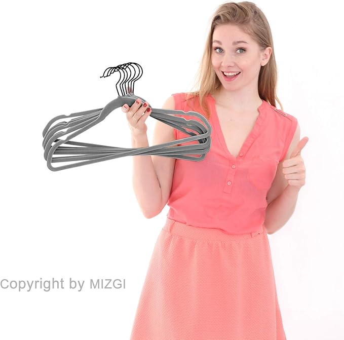 MIZGI Premium Velvet Hangers Heavy Duty - Image 9