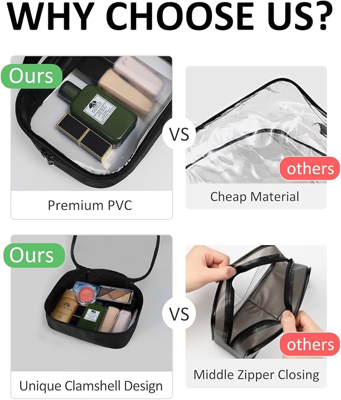 Moyad TSA Approved Clear Toiletry Bag - Image 4