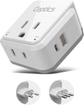 Ceptics Chile, Italy Travel Plug Adapter Set, Chile plug adapter USB-USB-C 20W by Ceptics