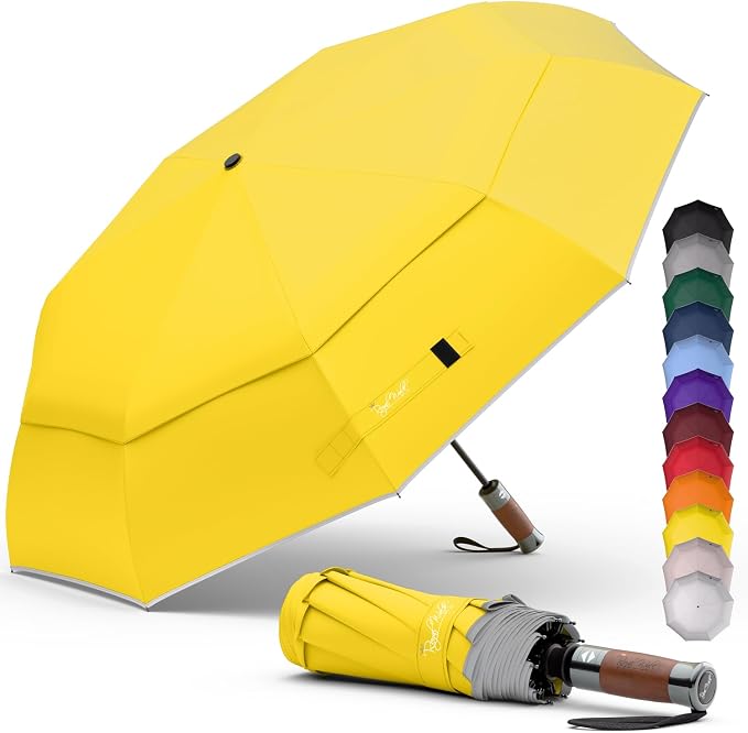 Royal Walk Windproof Folding Travel Umbrella Compact and Strong Luxurious Real by RoyalWalkUmbrellas