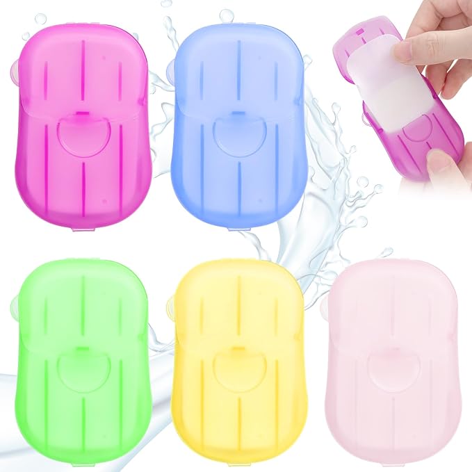 500PCS Eco Travel Soap Leaves, Portable Cleanser by TypoGrove