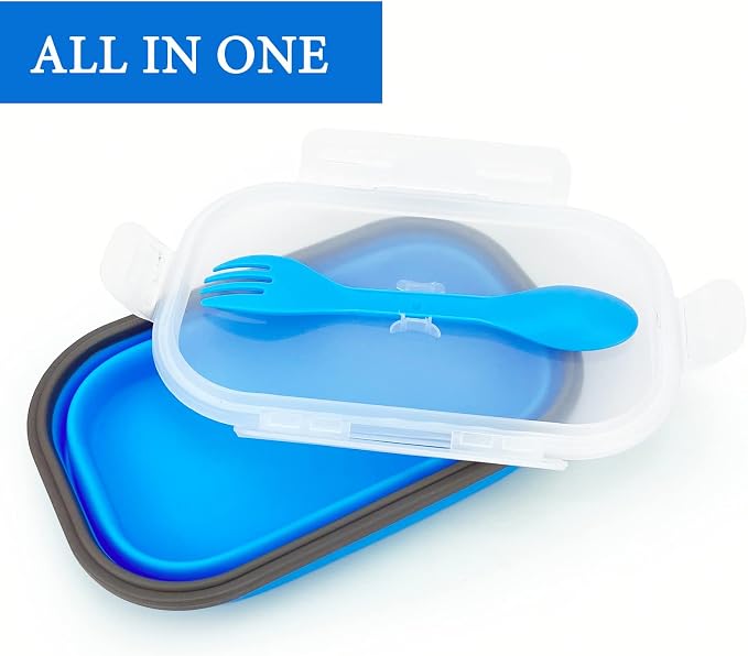 Collapsible Lunch Box Containers, Silicone Bento Box - Image 3