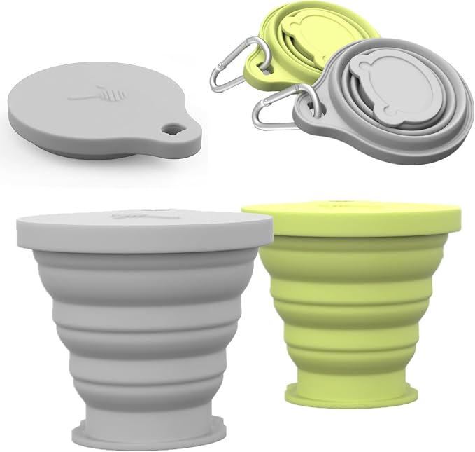 IYYI Collapsible Cup for Traveling, Silicone Camping Cup, Foldable Mug by IYYI