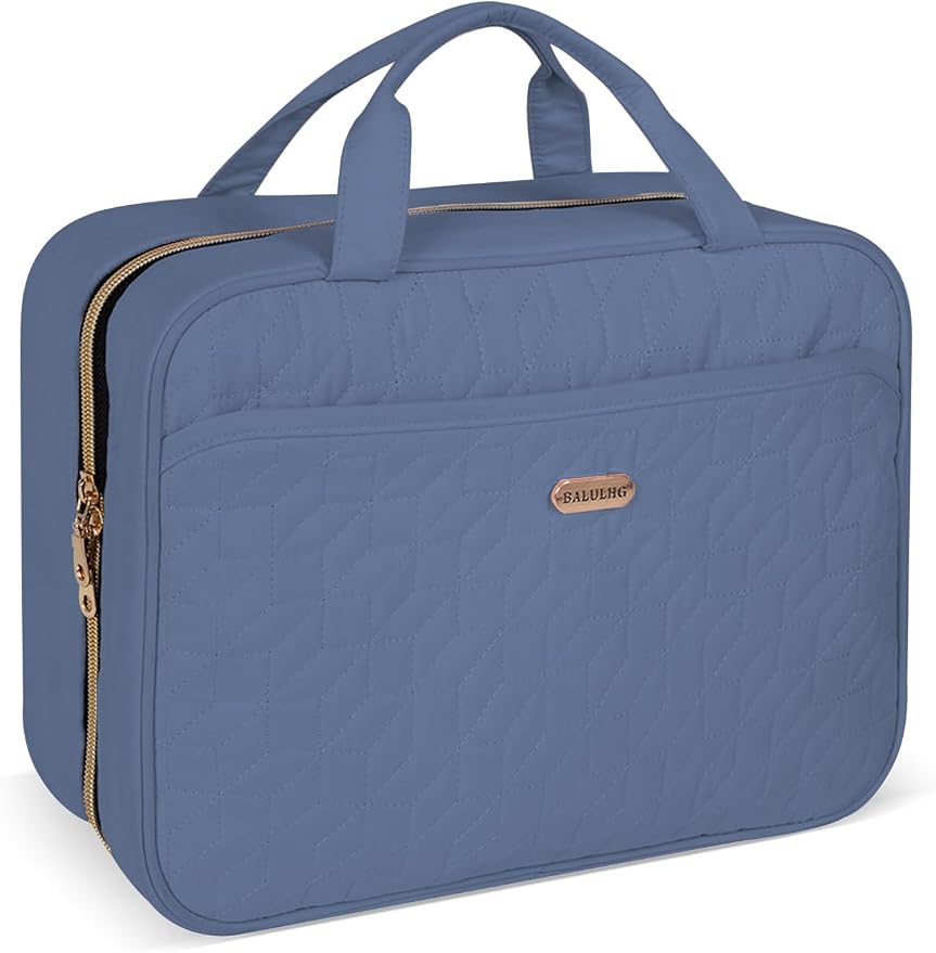 Blue Toiletry Bag, Makeup Organizer, Travel Bag by BALULHG