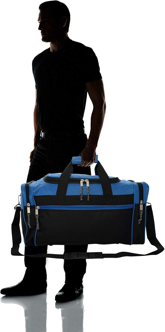 DALIX 21" Blank Sports Duffle Bag Gym Bag Travel Duffel - Image 7