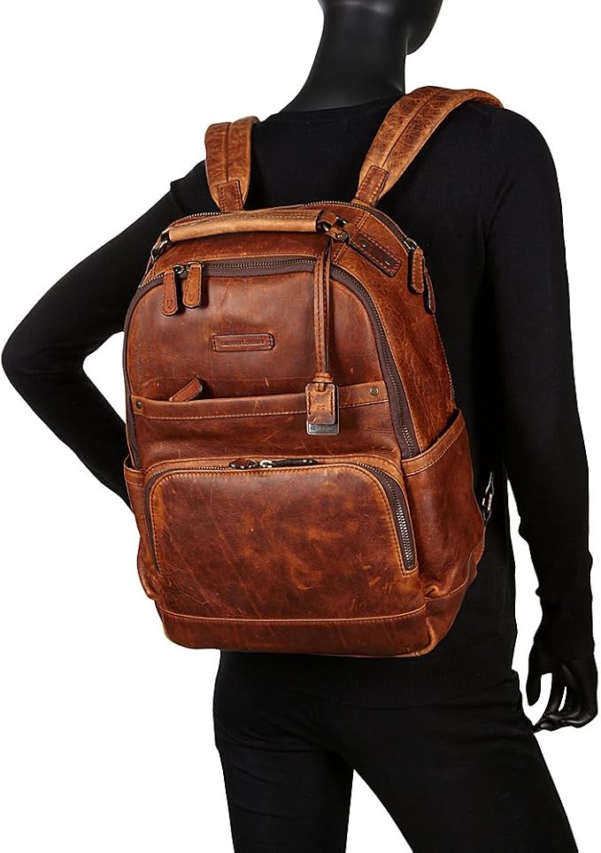 FRYE Logan Backpack Backpack Cognac Antique Pull Up One Size - Image 7