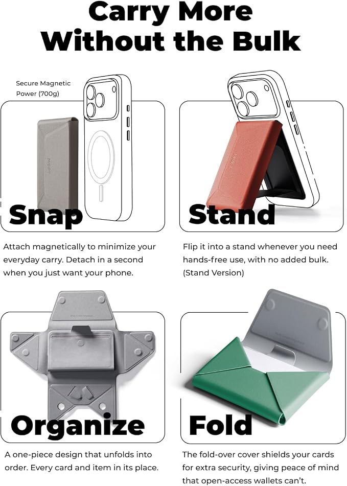 MOFT Magsafe Wallet, 8-Card Holder, Magnetic Phone Stand - Image 6