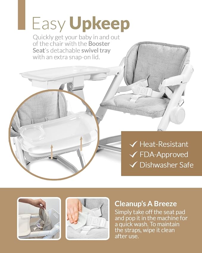 Feed Me 3-in-1 Travel High Chair Booster Seat - Image 6